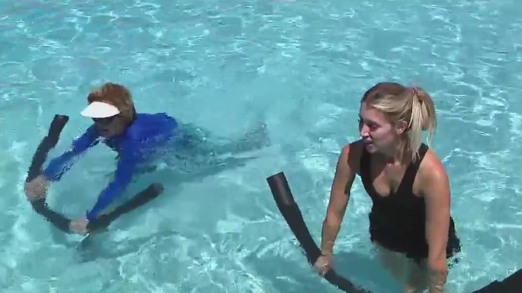 Working out in the water