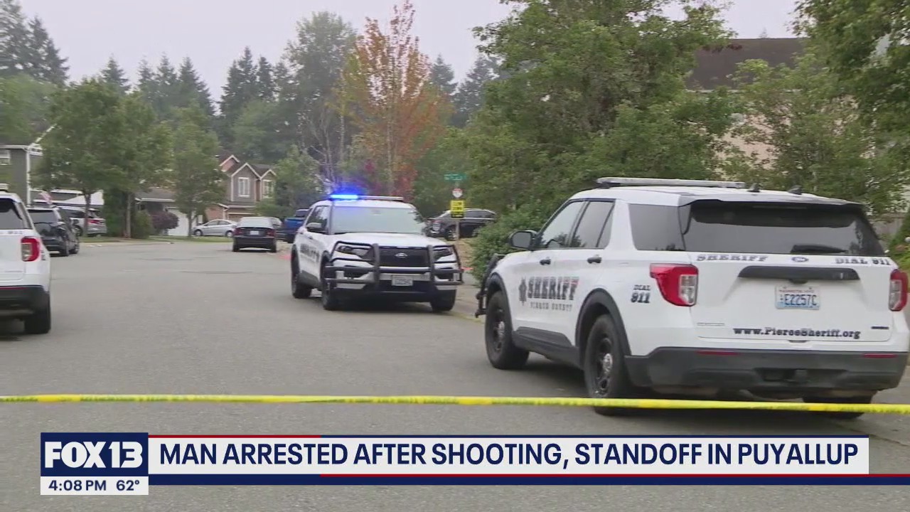 Man arrested after shooting, swat standoff in Puyallup, WA