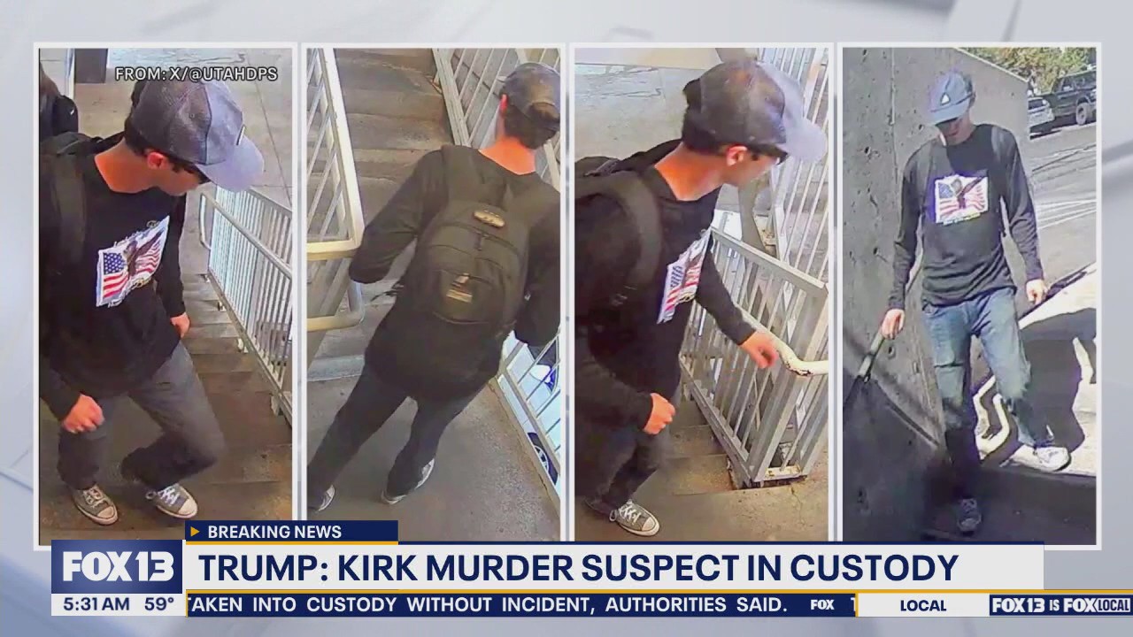 Trump says Charlie Kirk murder suspect is in custody