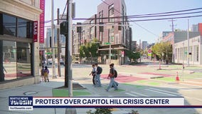 Protest over Capitol Hill crisis center