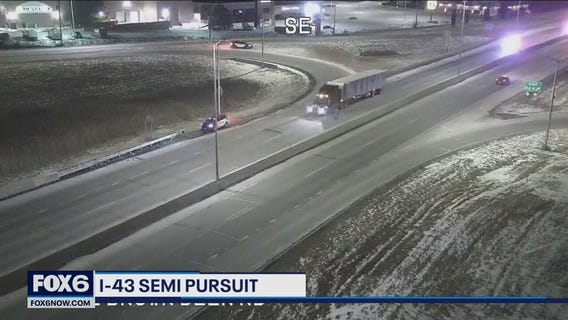 Ozaukee County semi driver arrest, refused to stop on I-43