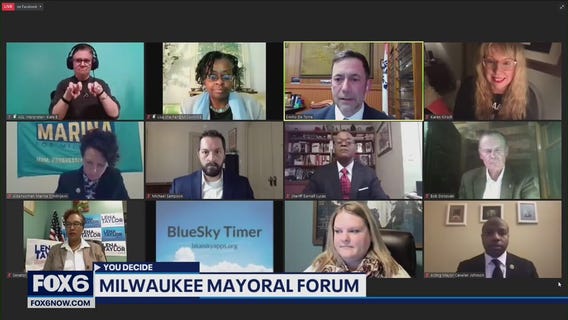 Milwaukee mayoral forum; 6 of 7 candidates express platforms, ideas