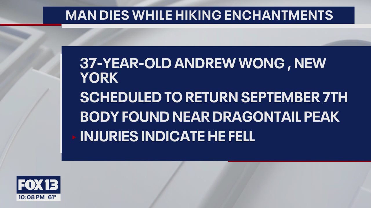Man dies from fall at WA's The Enchantments