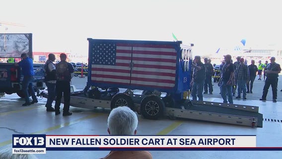 New fallen soldier cart unveiled at SEA Airport