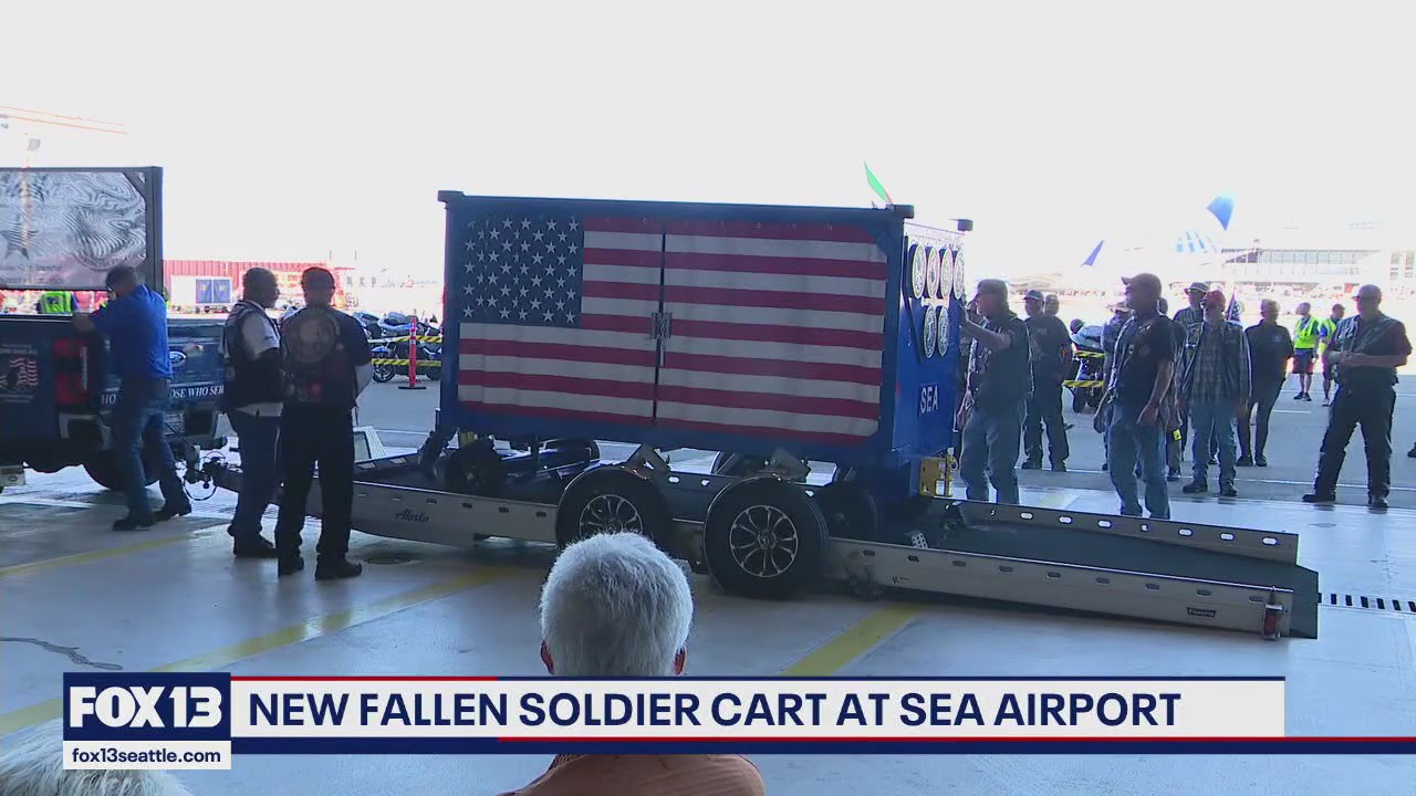 New fallen soldier cart unveiled at SEA Airport