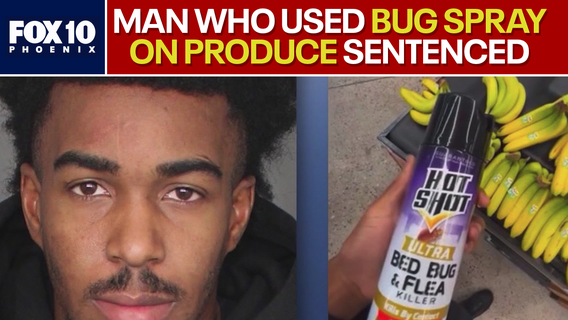 Man sentenced for spraying pesticides on produce