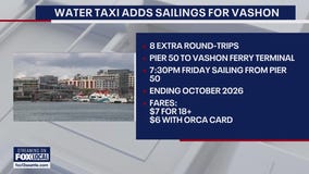 Water taxi adds sailings for Vashon