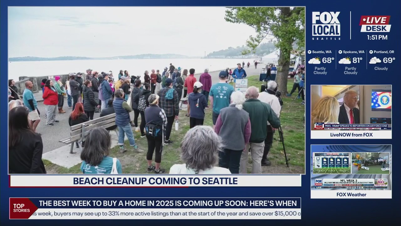 Beach cleanup coming to Seattle on Saturday