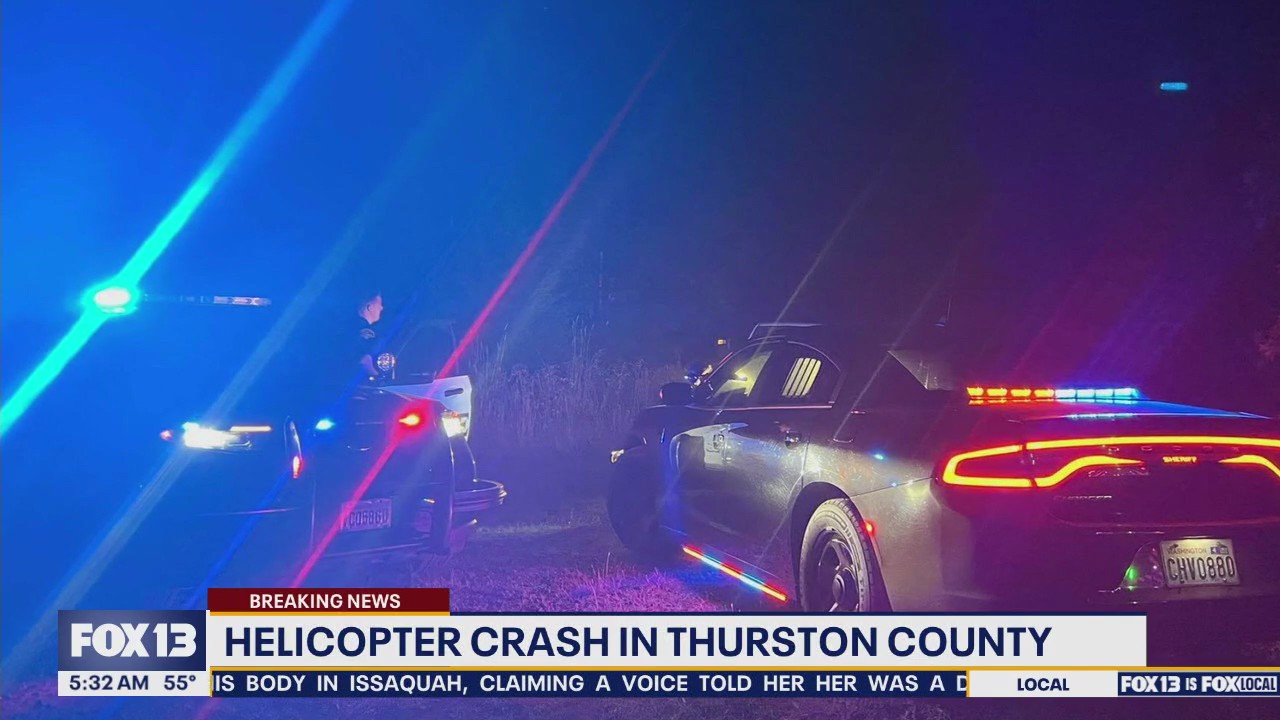 Helicopter crashes in Thurston County, WA