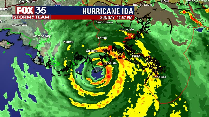Ida begins to make landfall as dangerous Category 4 hurricane