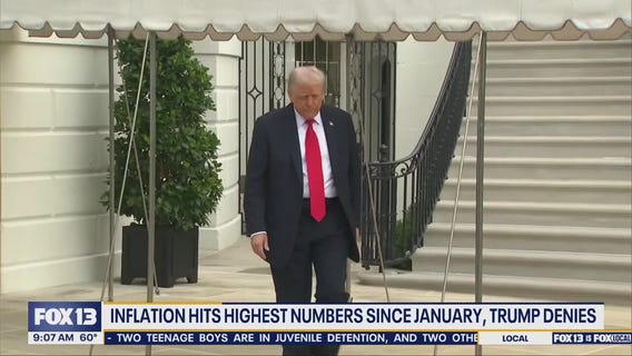 US inflation hits highest numbers since January, Trump denies