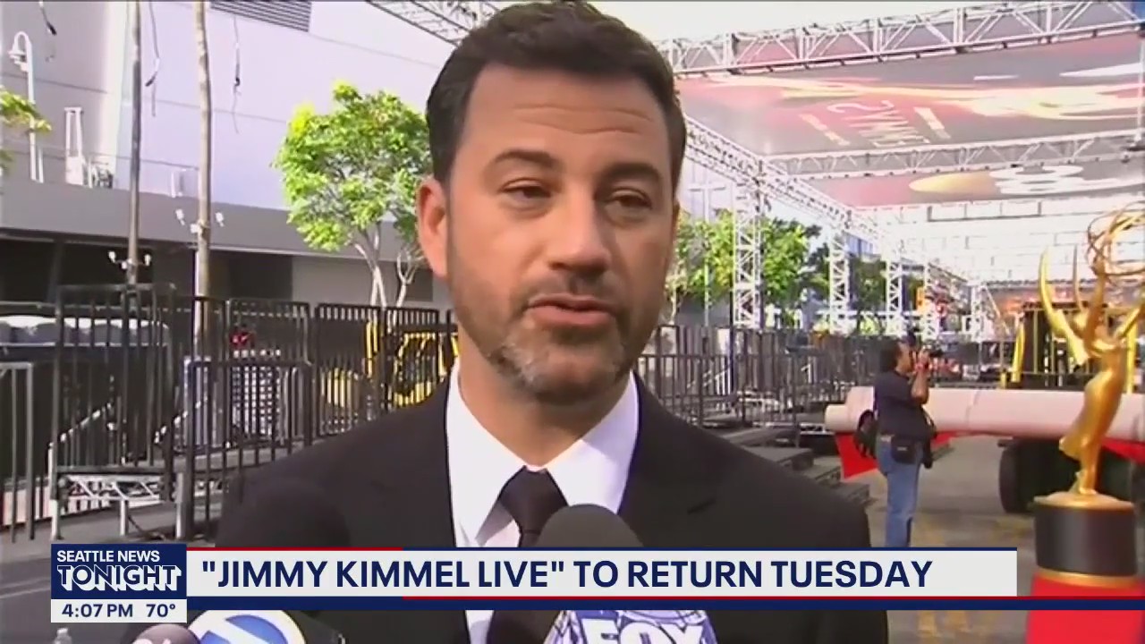 Jimmy Kimmel Live returns to air on Tuesday