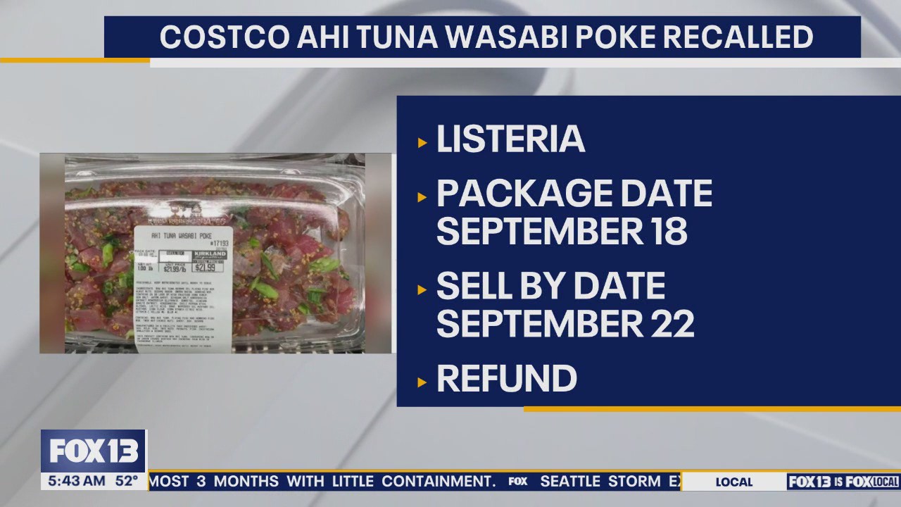 Costco Ahi Tuna poke recalled
