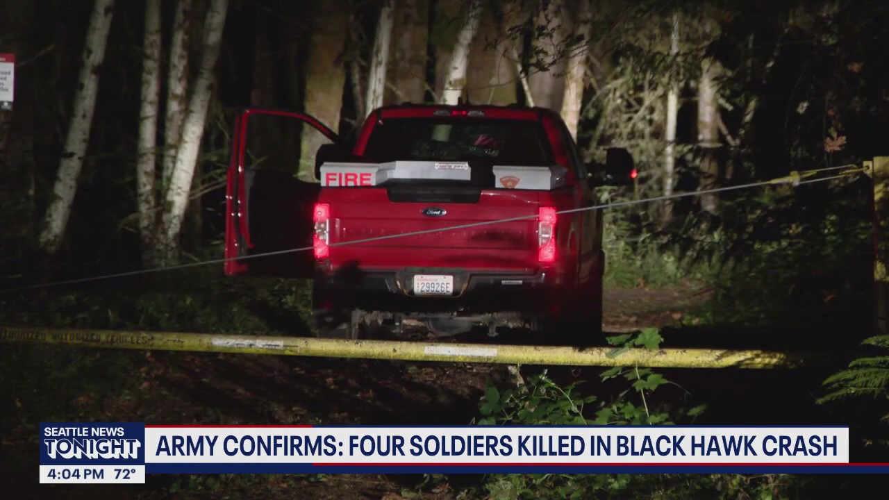 Four soldiers killed in JBLM black hawk crash