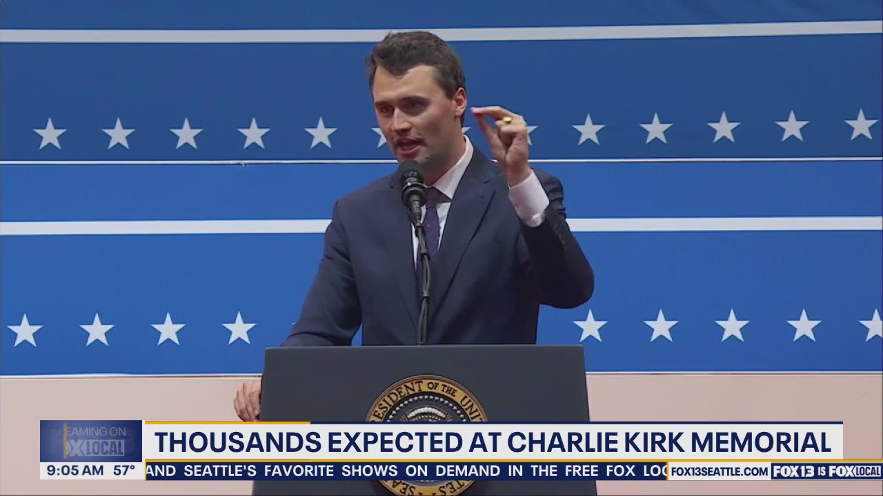 Thousands expected to attend Charlie Kirk Funeral service