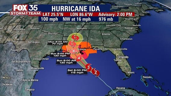Ida intensifies, expected to be dangerous Cat 4 hurricane at landfall