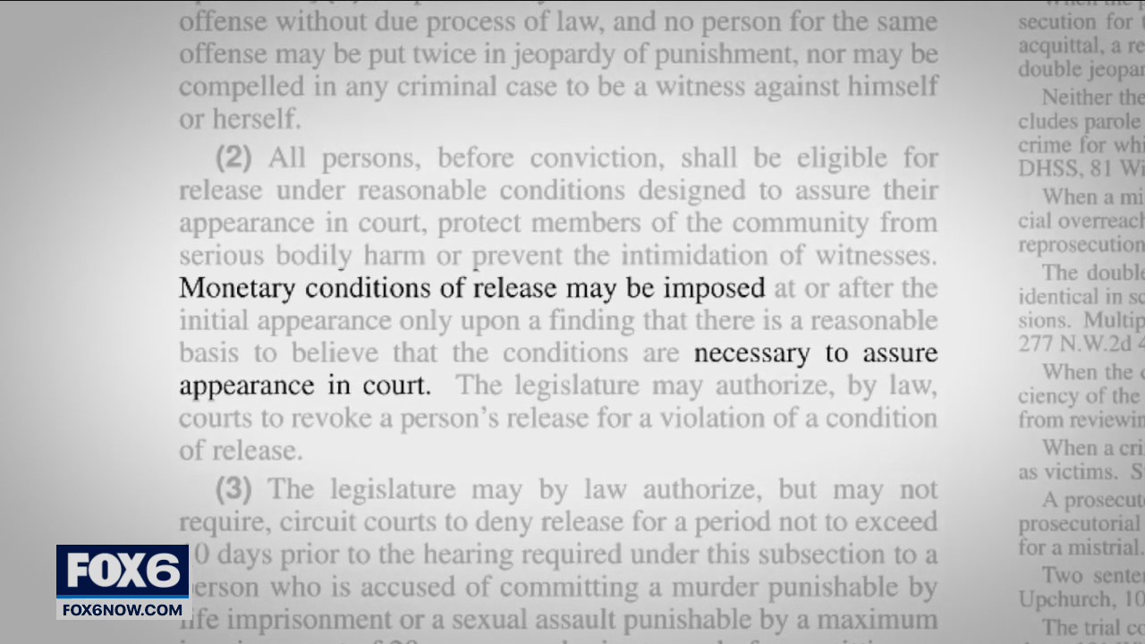 Wisconsin Assembly advances bail reform