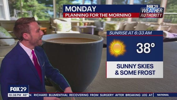 Weather Authority: 10 p.m. Sunday forecast