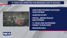 11-year-old brings gun to middle school in Spanaway