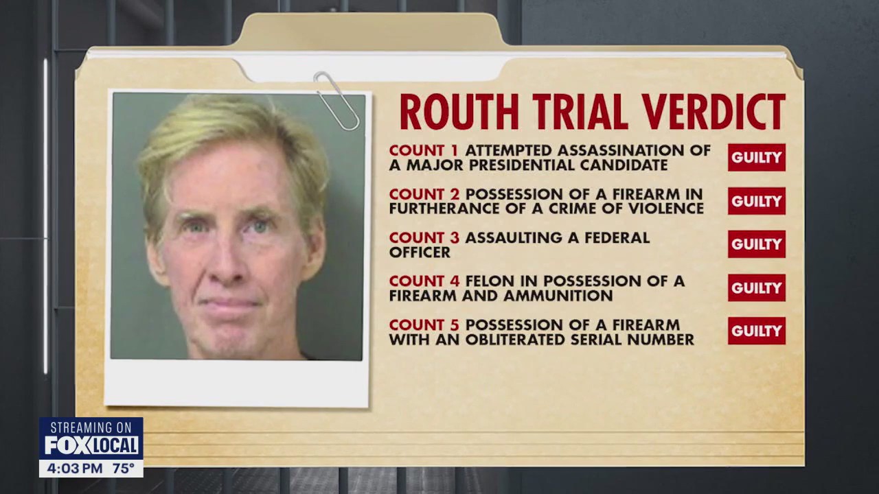 Ryan Routh found guilty in Trump attempted assassination