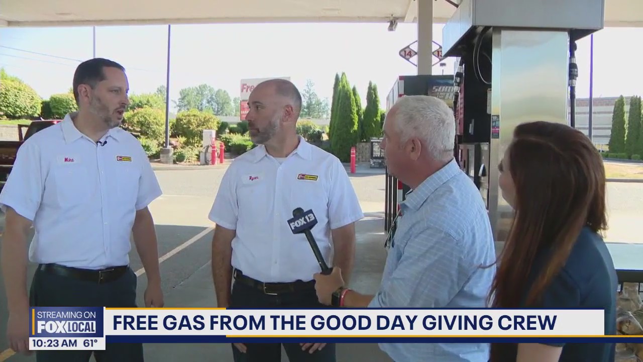 Good Day Giving Crew gives free gas