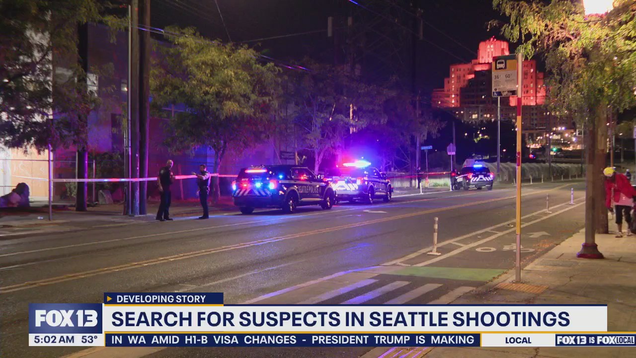 Search underway for suspects in separate Seattle shootings