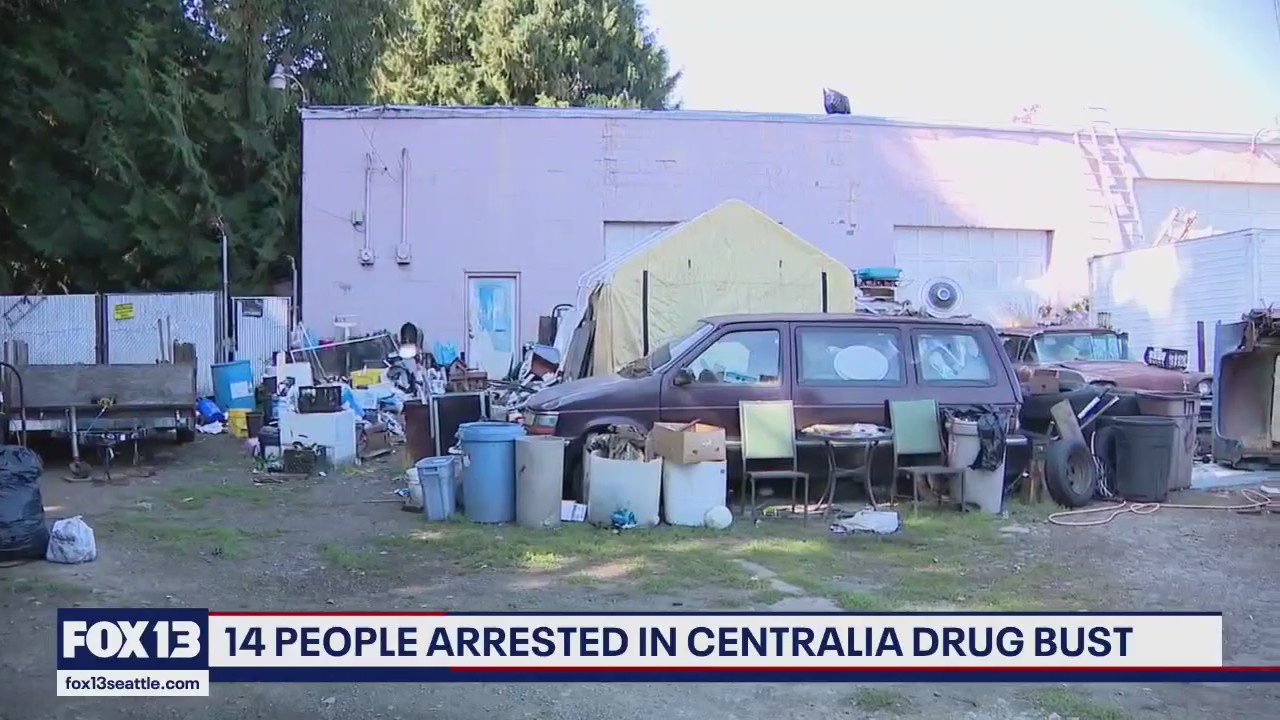 14 people arrested in Centralia ?circus house? drug bust