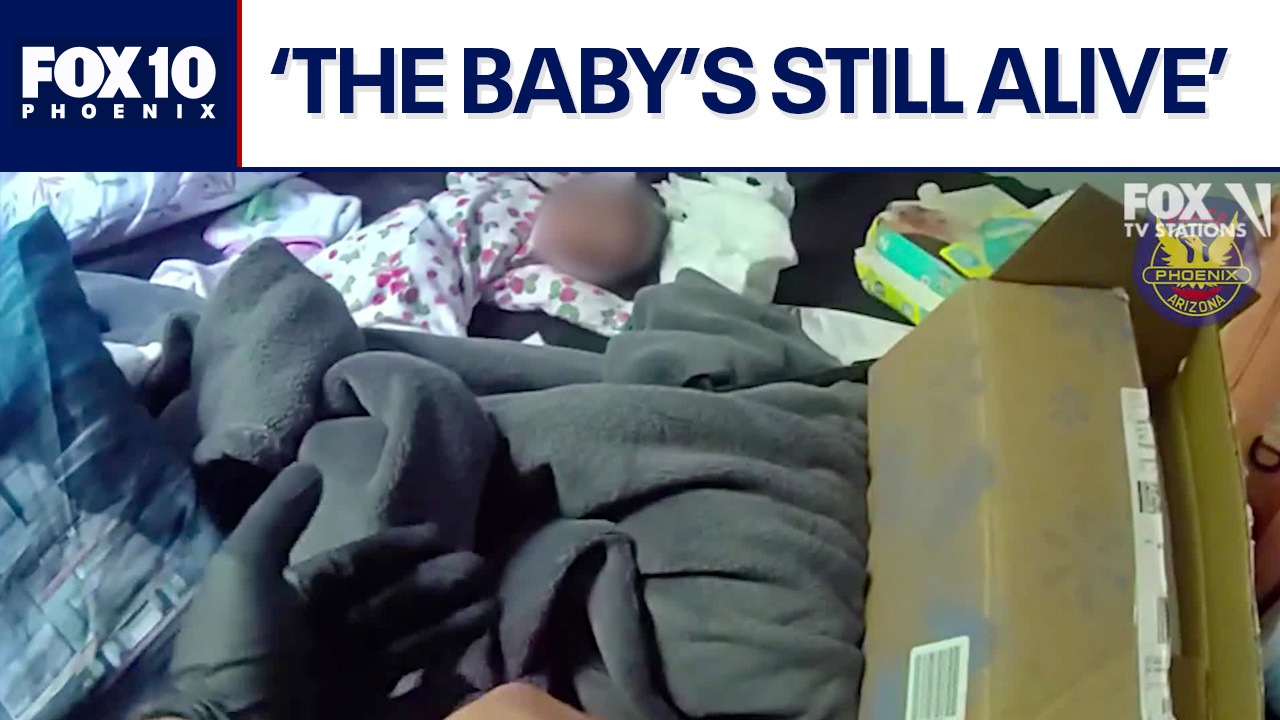 Video shows officers rescuing baby in south Phoenix