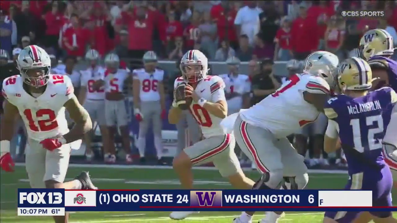 Washington Huskies suffer first loss of season to top-ranked Ohio State