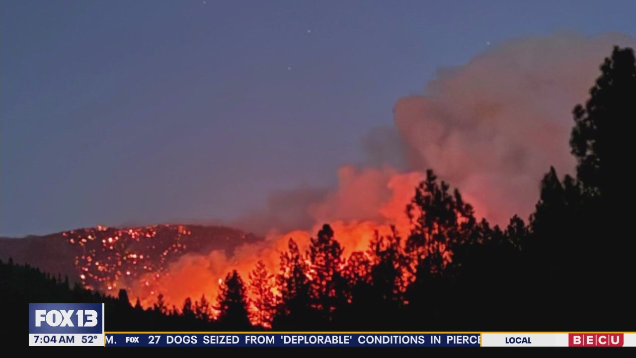 Evacuation zones expand due to wildfires in Chelan County, WA | FOX 13 ...
