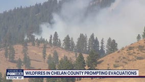 Expanding wildfires force more evacuations in Chelan County
