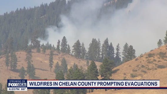 Expanding wildfires force more evacuations in Chelan County