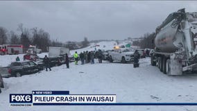 New video shows Wausau 39-car pileup