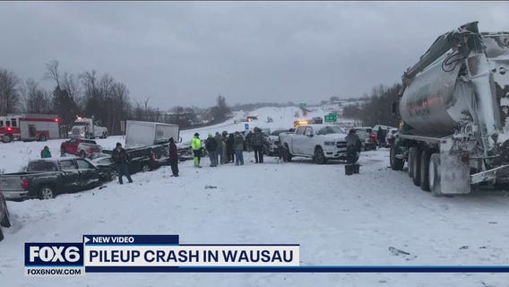 New video shows Wausau 39-car pileup