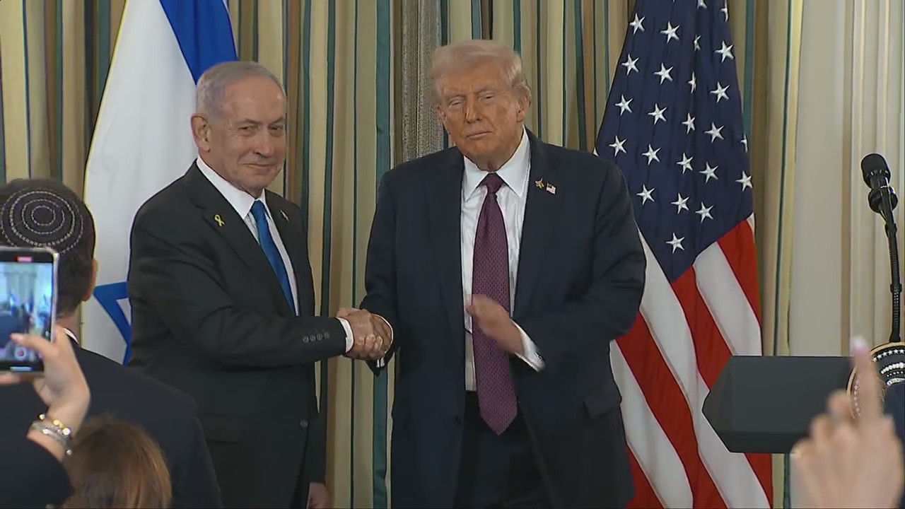 Trump and Netanyahu hold press conference on Gaza plan
