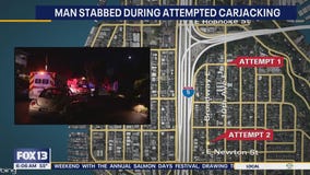 Man stabbed during Seattle attempted carjacking