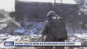 Putin touts war as Russians face crisis