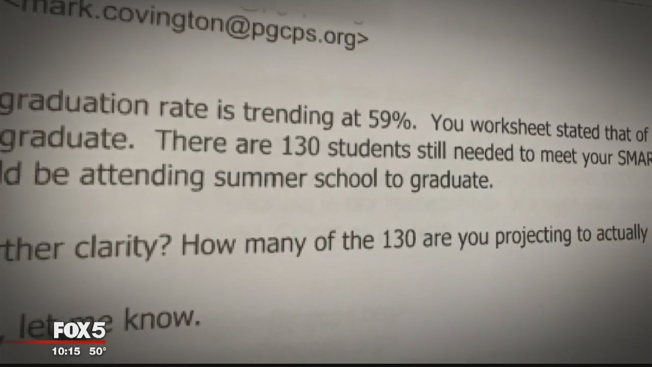 Prince George's County school board members say emails show pressure to graduate students