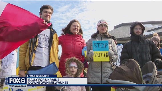 Russia-Ukraine invasion Milwaukee protest