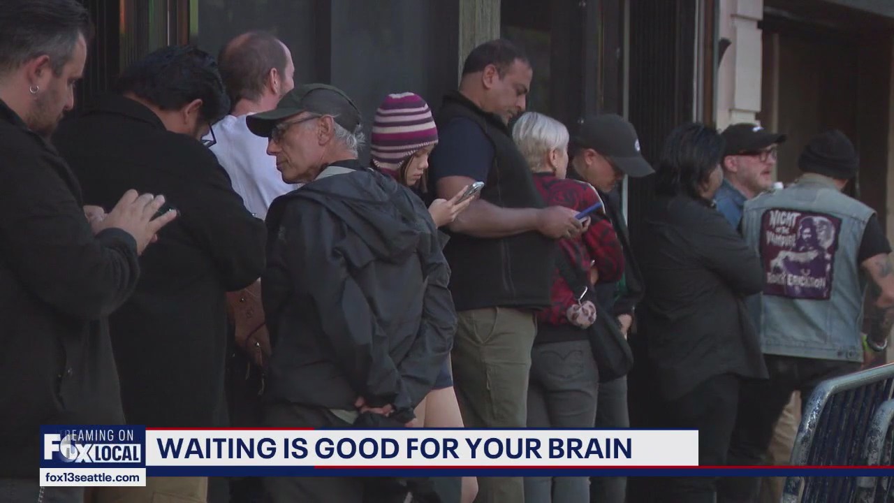 Waiting in line is good for your brain