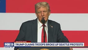 Trump claims troops broke up Seattle protests