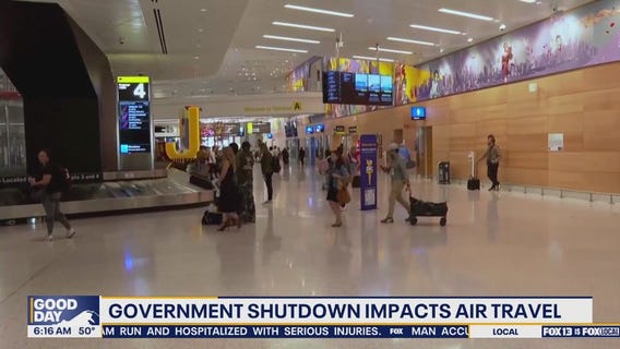 Government shutdown impacts air travel in the US