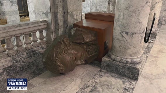 Man arrested after caught on camera ransacking Washington State Capitol