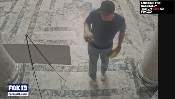 Man who broke into, damaged WA State Capitol released