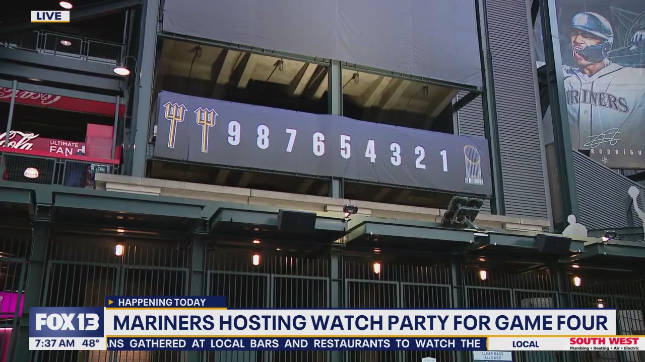 Seattle Mariners hosting watch party for Game 4