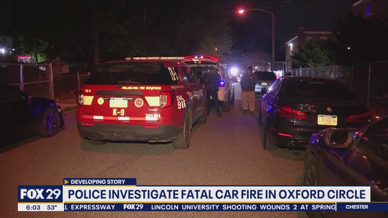 Police investigating fatal care fire in Oxford Circle | FOX 29 Philadelphia