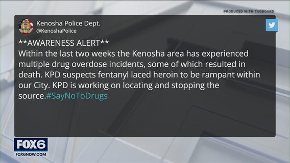 Kenosha drug overdoses, police warn of fentanyl