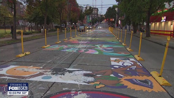 Black Lives Matter mural vandalized in Seattle's Capitol Hill