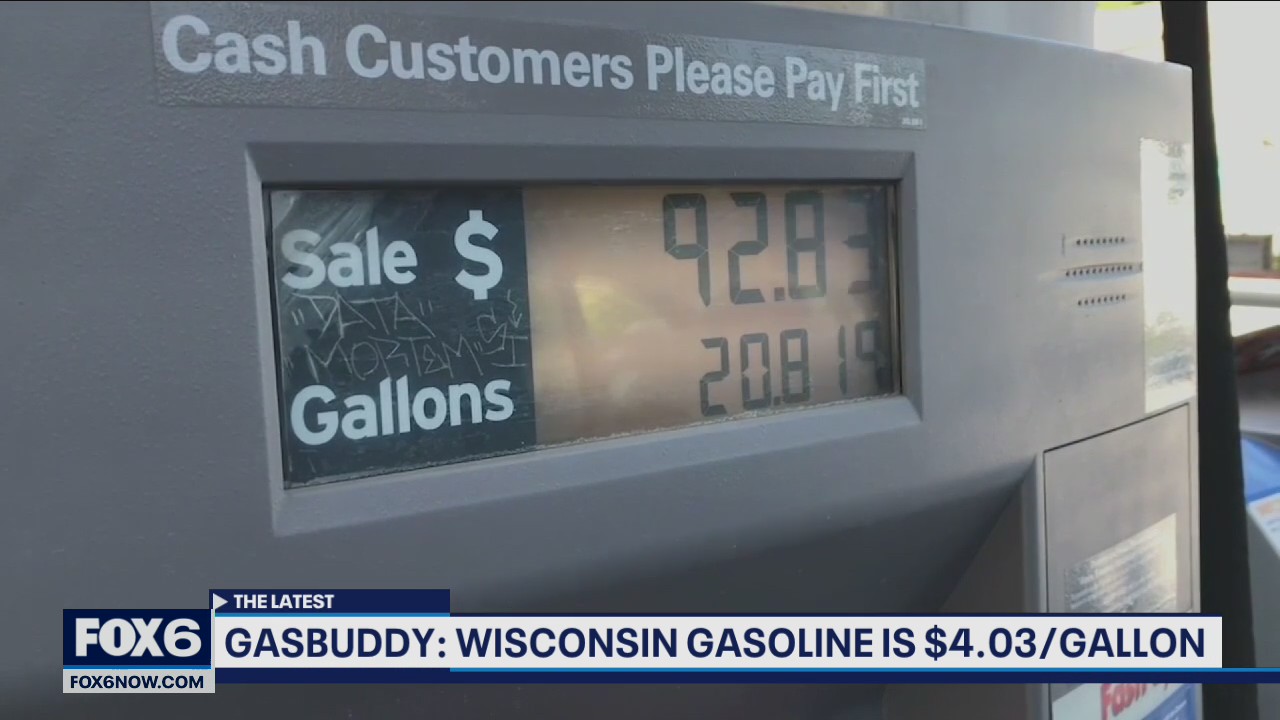 Wisconsin gas prices, $4/gallon average reported