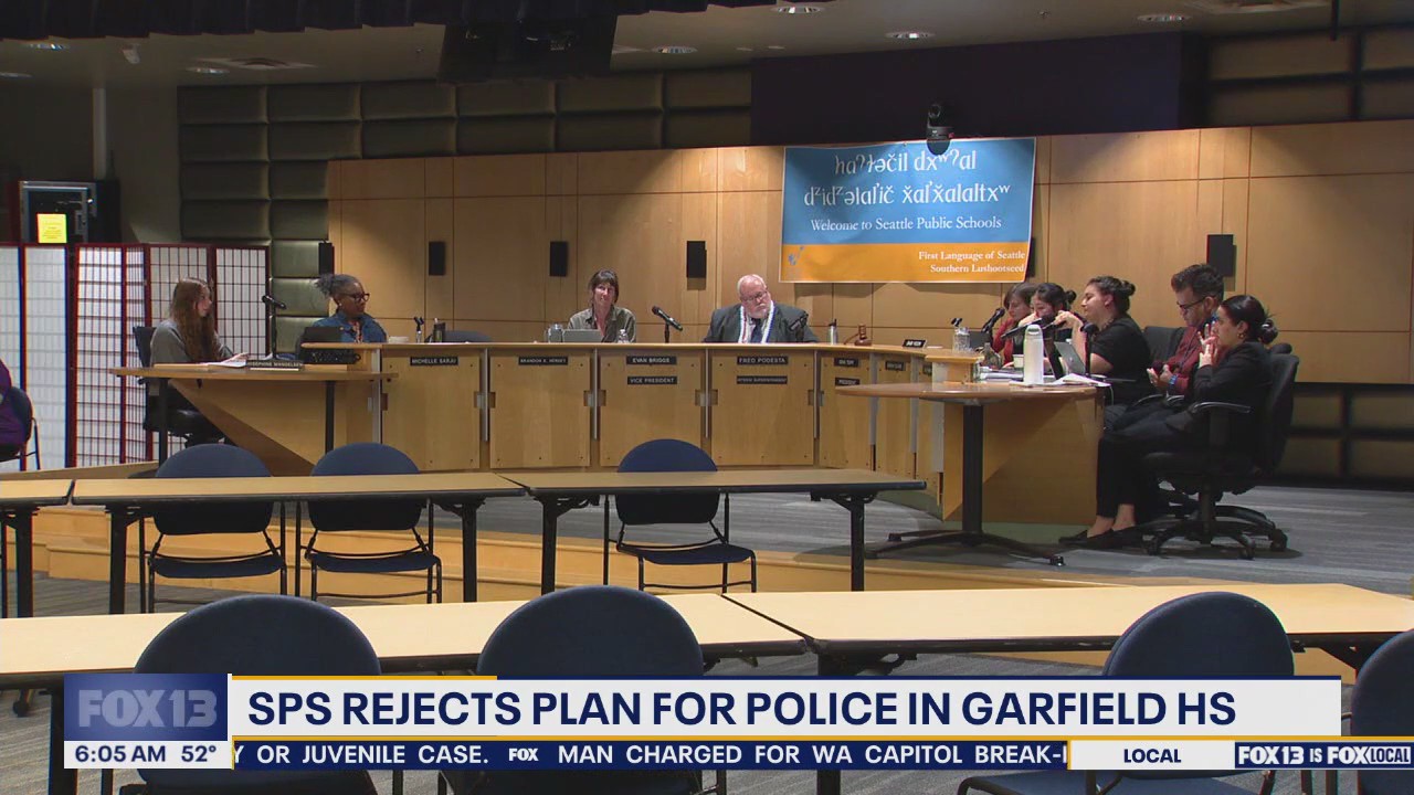 Seattle Public Schools rejects plan for police in Garfield HS | FOX 13 ...